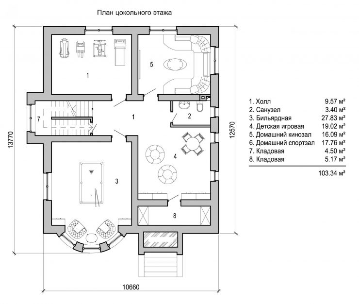 цокольный этаж планировка двухэтажный дом